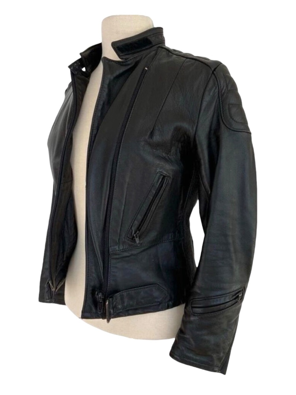 Taurus by Drospo Genuine Leather Motorcycle Jacket Women S Black Armored Biker